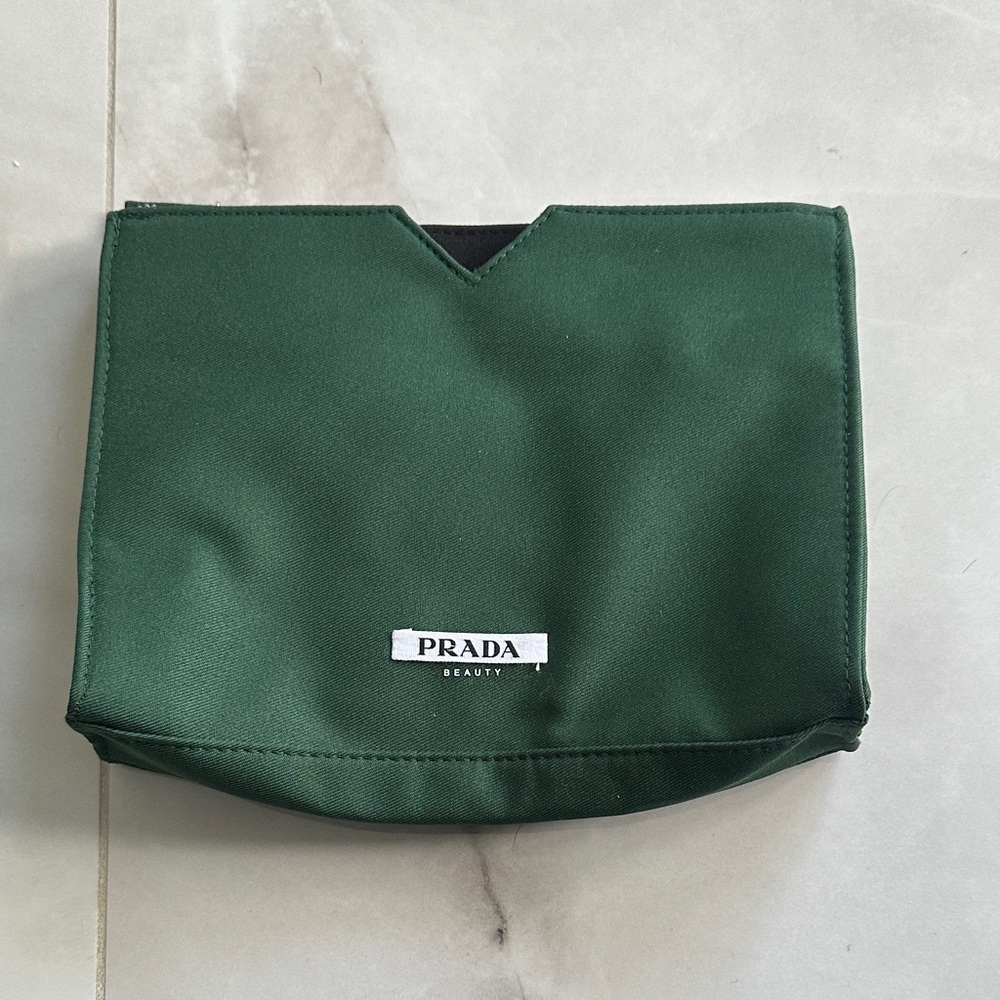 Prada Green Toiletry Pouch